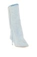 AZALEA WANG COUTURE CRAZY DENIM BOOT Cheap