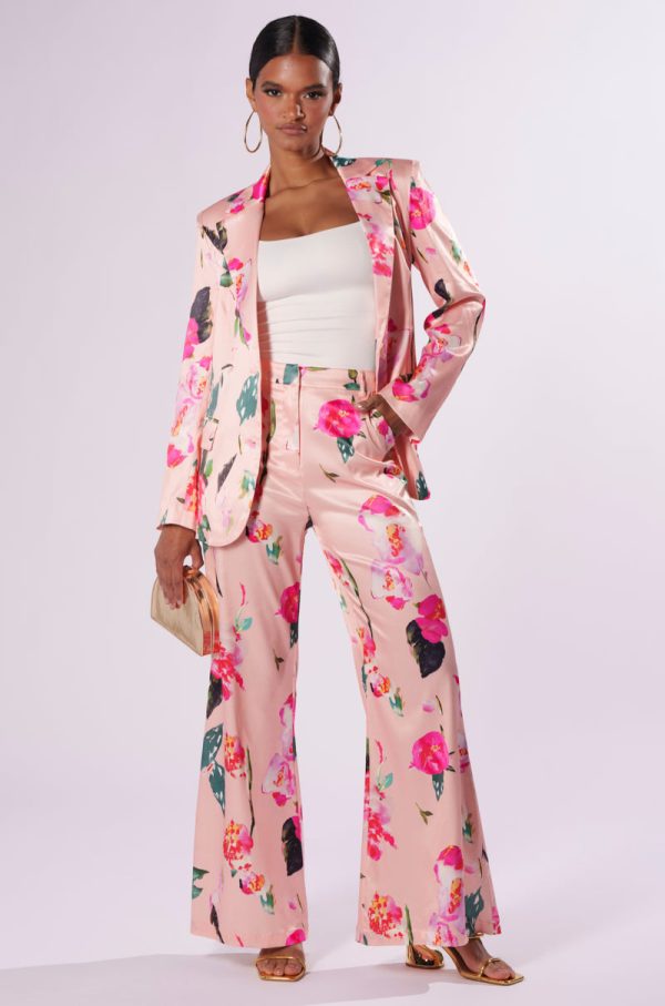 BLOSSOM SATIN TROUSERS Online Hot Sale