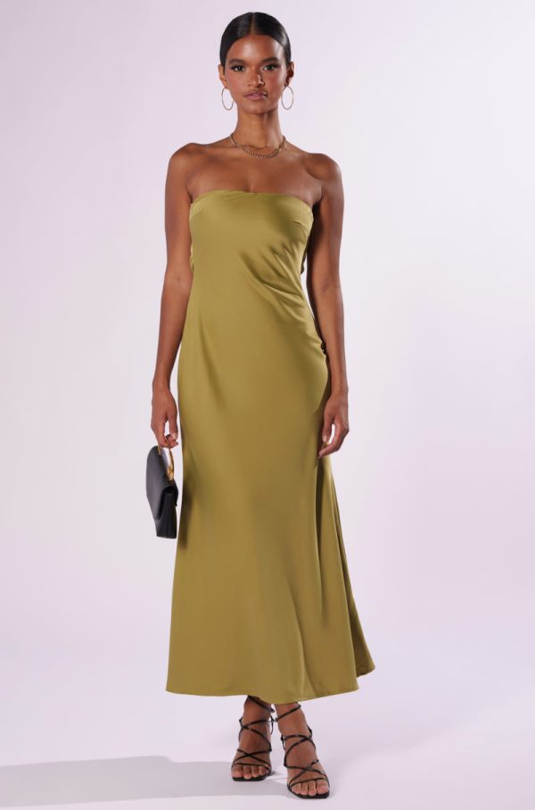 BEST GUEST SATIN MAXI DRESS Sale