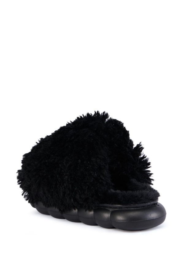 AZALEA WANG LAWSON BLACK SLIPPER For Discount