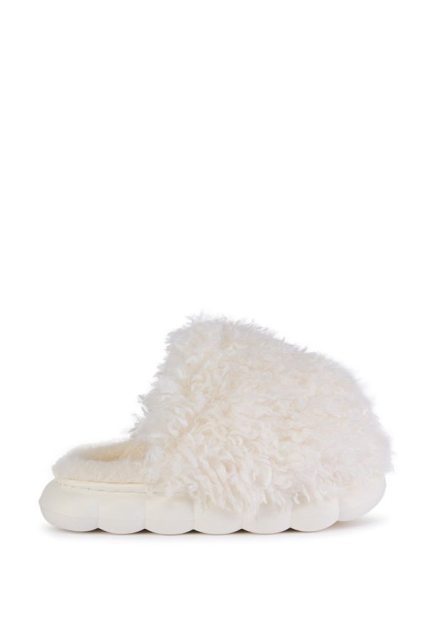 AZALEA WANG LAWSON WHITE SLIPPER Fashion