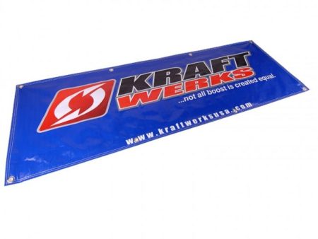 KraftWerks 6 Ft Vinyl Shop Banner - Silver Online