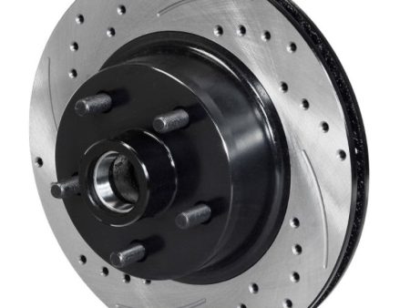 Wilwood Rotor Front SRP Drilled & Slotted Black - 65-69 Ford Mustang 5x4.50BC 11.29in Dia For Discount