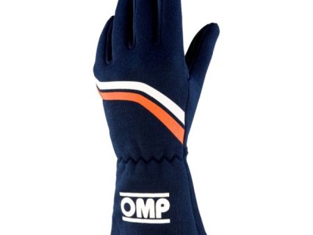 OMP Dijon Gloves My2021 Navy Blue - Size S (Fia 8856-2018) on Sale