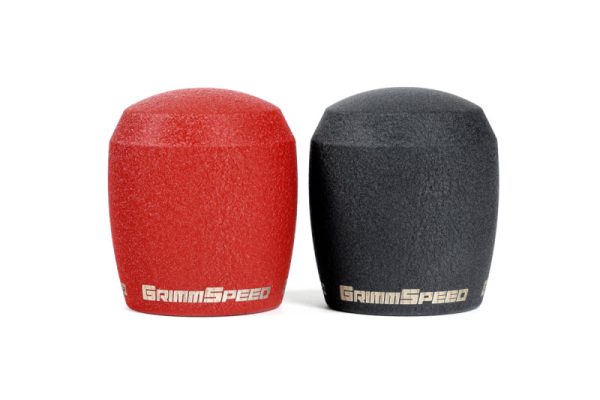 GrimmSpeed Stubby Shift Knob Stainless Steel Red - M12x1.25 Fashion