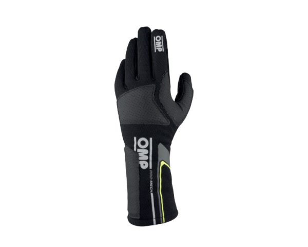 OMP Pro Mech Evo Gloves Black - Size M (Fia 8856-2018) Online now