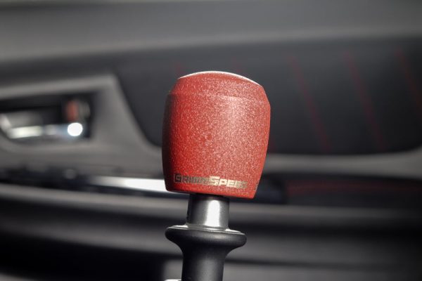 GrimmSpeed Stubby Shift Knob Stainless Steel Red - M12x1.25 Fashion