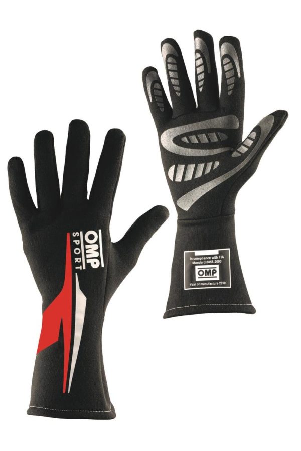 OMP Os 60 Gloves Black White XL (Fia Sfi) Discount