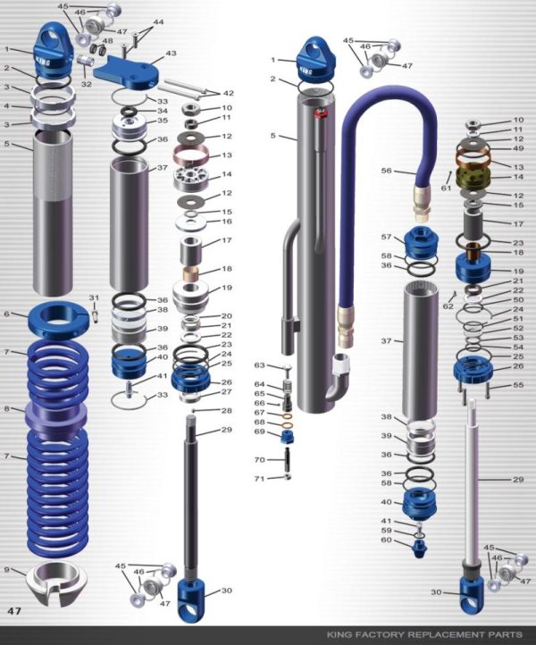 King Shocks Long Fin Res Assembly 4.0 4.5 RS 18in Long 4.5in OD Online Sale