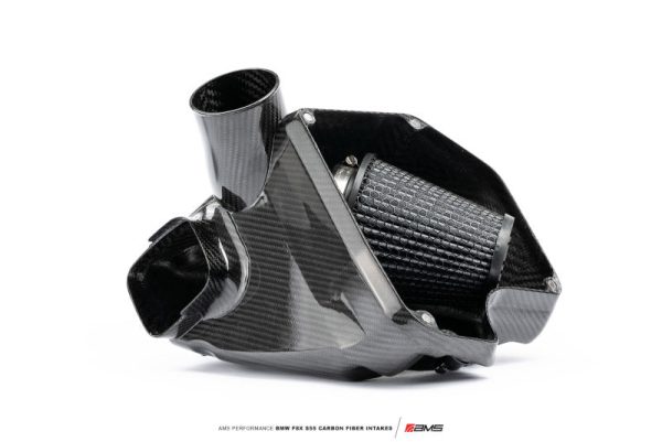 AMS Performance 15-18 BMW M3   15-20 BMW M4 w  S55 3.0L Turbo Engine Carbon Fiber Intake For Cheap