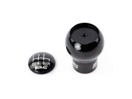 AMS Performance Subaru WRX STi 6-Speed Billet Shift Knob (Incl Red, Black, & Gunmetal Cap) For Sale