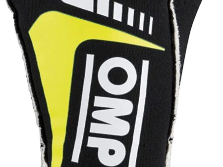 OMP First Evo Gloves Black Yellow - Size M (Fia 8856-2018) Hot on Sale