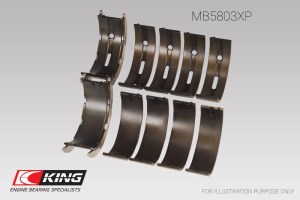 King Engine Bearings BMW S65B40A (Size +0.25mm) Main Bearing Set Online Sale