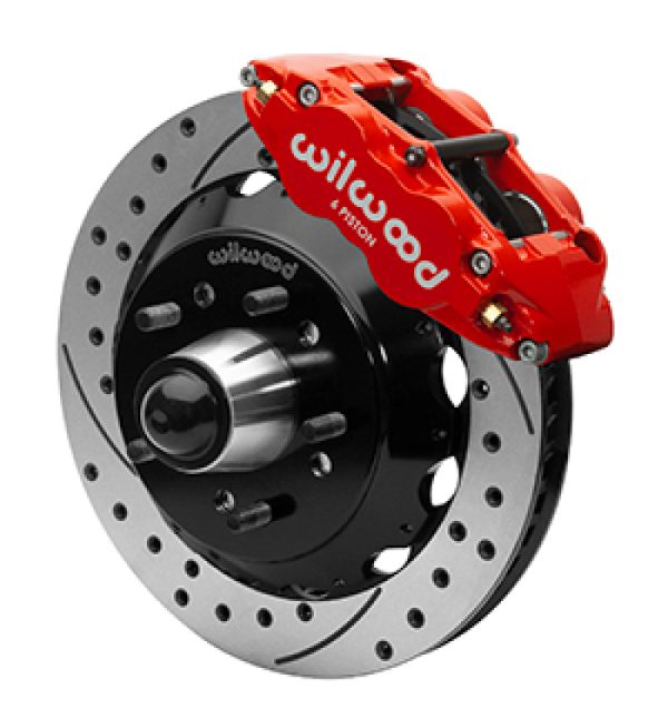 Wilwood Superlite 6R Front Brake Kit for 63-87 Chevy C10 Prospindle13.06 in Diameter, Red Calipers Supply