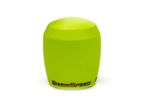 GrimmSpeed Stubby Shift Knob Stainless Steel - Subaru 5 and 6 Speed Manual Transmission - Neon Green on Sale