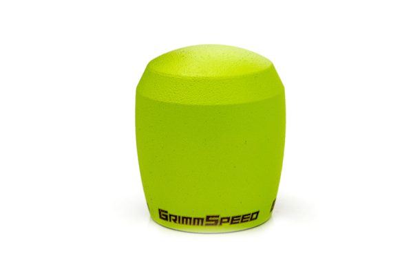 GrimmSpeed Stubby Shift Knob Stainless Steel - Subaru 5 and 6 Speed Manual Transmission - Neon Green on Sale