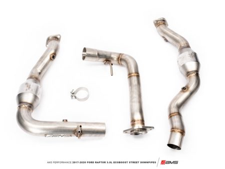 AMS Performance 17-20 Ford Raptor 3.5L Ecoboost Street Downpipes For Cheap