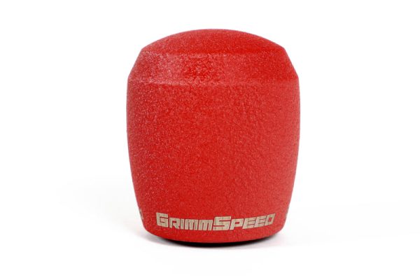 GrimmSpeed Stubby Shift Knob Stainless Steel Red - M12x1.25 Fashion